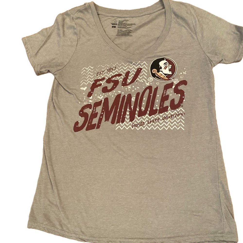FSU Florida State University Seminoles Creative Apparel Women's Tee, Large